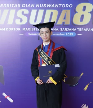 Miliki Pengalaman Internship Internasional, Yerry Wisudawan Terbaik Udinus Targetkan Berkarier di Jepang